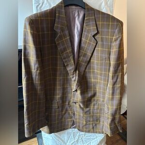 Vintage Custom Tailored Plaid Blazer